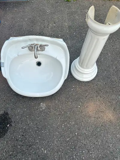 Free pedestal sink, View more