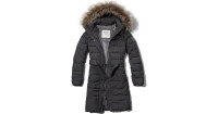 New - ABERCROMBIE Mandy Parka Gray - Medium