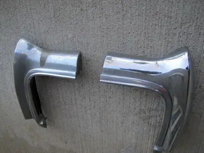 1969 Dodge Polara or Monaco chrome fender extension caps. The chrome is dull but is decent looking....