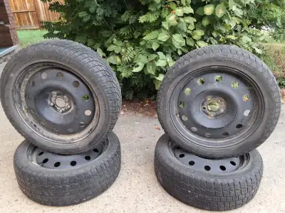 Rims have well used tires installed. Came from a 2006 toyota matrix $ 250 for the set