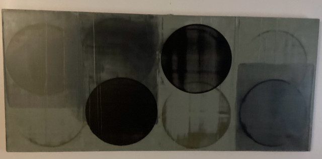 GORDON WIENS  ‘ Vestige ‘/ Grey & Black acrylic on canvas -50% in Arts & Collectibles in Kawartha Lakes