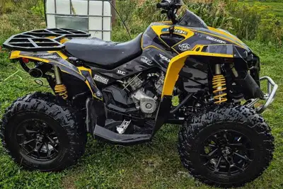 2013 can am renegade 1000 Aftermarket exhaust big gun evo 976cc rotax v-twin motor Senge Graphics ki...