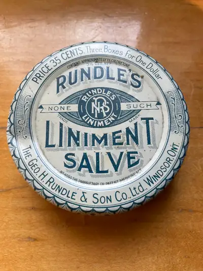 Rundles Liniment Salve Canada Vintage Antique, View more