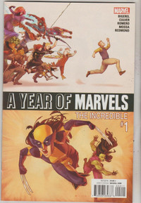 MARVEL COMICS A YEAR OF MARVELS THE INCREDIBLE #1 AUGUST 2016.