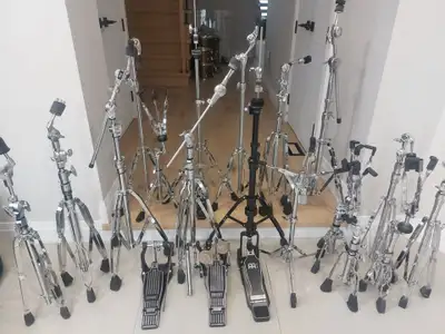 Cymbal stands,hi hat stands,kick pedals,snare stands, View more