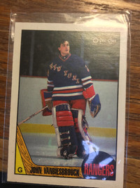 1987-1988 O Pee Chee Vanbiesbrouck hockey card