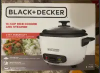 Brand new unopenblack and decker 16 cup rice cooker and steamer