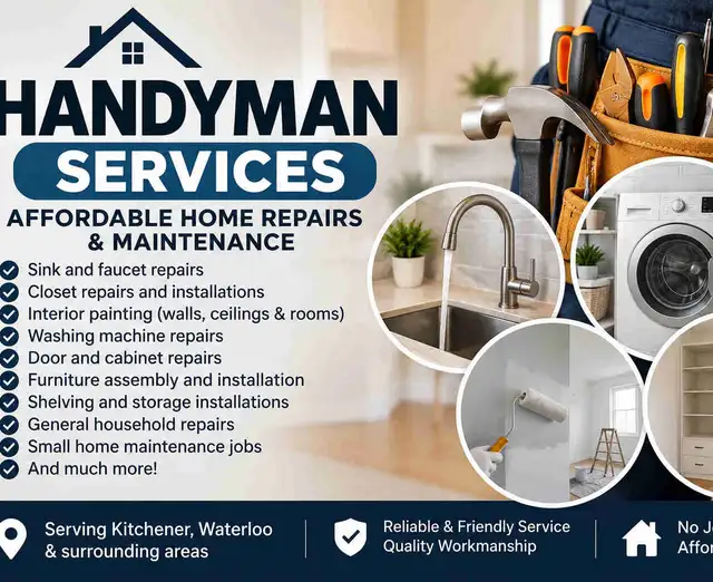 Handyman Services-Affordable Home Repairs & Maintenance 