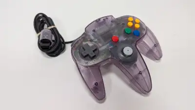 Nintendo 64 N64 Atomic Purple Controller / For Parts or Repair, View more