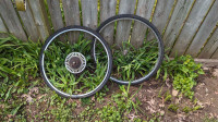 26 1 3/8 wheelset and tires