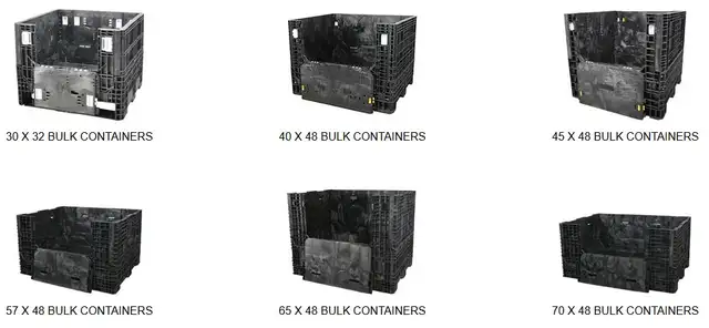 USED BULK CONTAINERS, PLASTIC BULK BOXES, COLLAPSIBLE BULK BINS in Tool Storage & Benches in Sudbury - Image 6