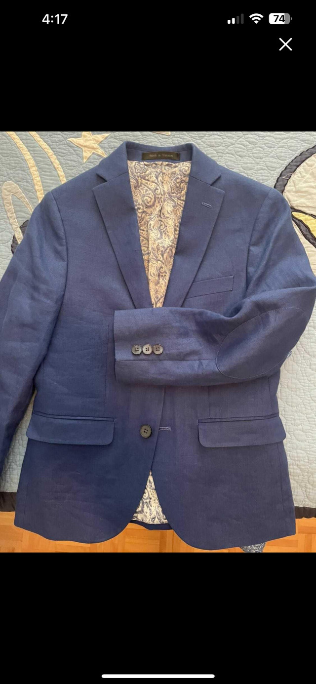 Jacket - 100 % linen boys size 10 - Ralph Lauren dans Enfants et jeunesse  à Ville de Montréal