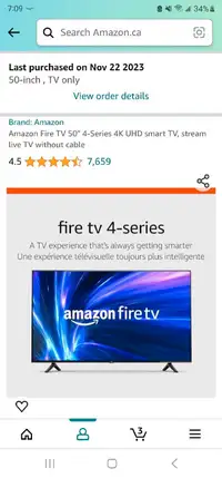 50 inch amazon fire TV 4 series
