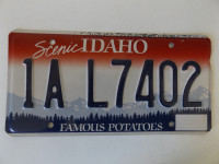 ORIGINAL VINTAGE 1990's IDAHO LICENSE PLATE "FAMOUS POTATOES"