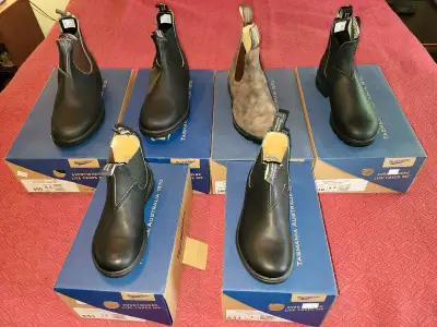 Brand new, never worn Blundstones Adult sizes 6.5, 6.5, 8, 8.5. $175 ea Kid sizes 1 & 13. $110 ea Ve...