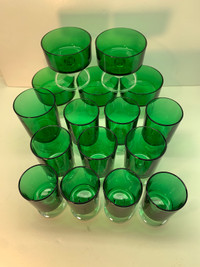 16 - 1970’s French luminarc glasses