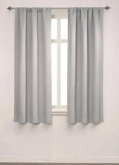 NEW! 4  Room Darkening Curtain Panels/Light Grey ~ 40” x 63¨, View more