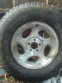 3 - Truck Rims & GOODYEAR WRANGLER RT/S 235/70R16 Tires