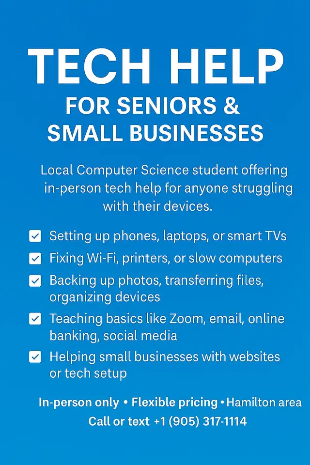 Tech Help for Seniors, Parents, and Small Businesses 62863219838209126