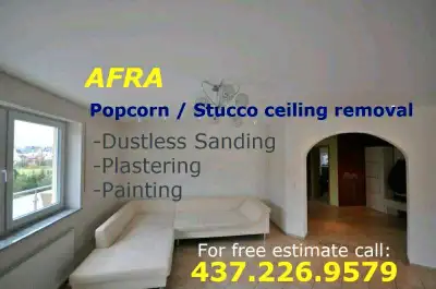 POPCORN_STUCCO CEILING REMOVAL , View more