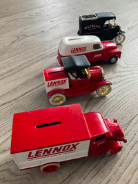 ERTL 1/38 Scale Lennox & Watkins Die Cast Coin Bank Trucks