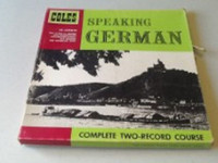 SPEAKING GERMAN - 48 LESSONS - 2 LP'S - 2 BOOKS