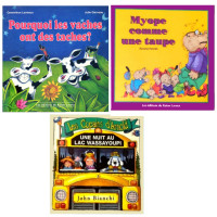 3 livres amusants, pour enfants, Les éditions du Raton Laveur