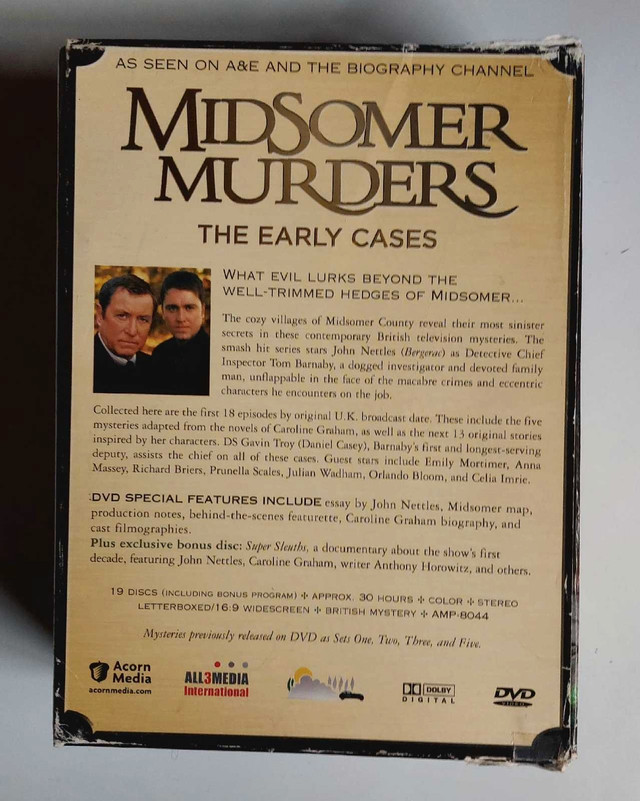 Midsomer Murders: Village Case Files DVD'S collection  Set in CDs, DVDs & Blu-ray in Mississauga / Peel Region - Image 2