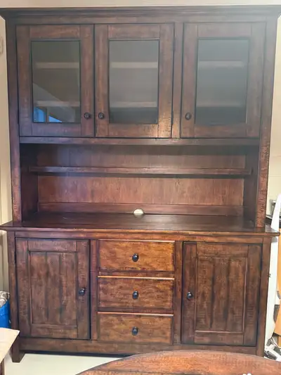 Pottery Barn buffet and hutch, View more