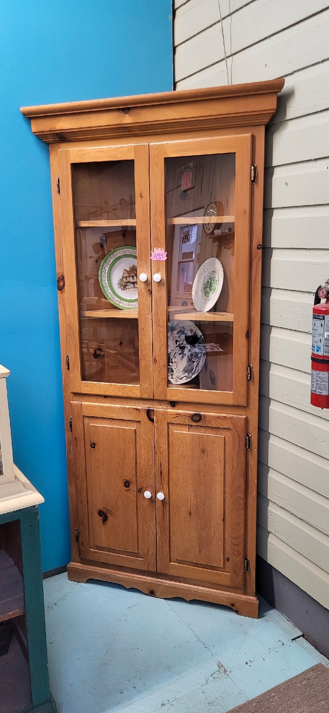 Solid Pine Corner Cabinet  in Hutches & Display Cabinets in Trenton