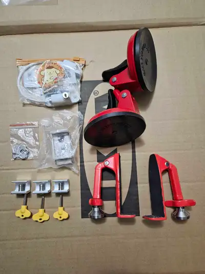 Door stoppers & window clamps (Moving sale), View more