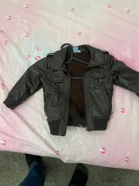 Boys leather jacket - Size 2-3 years