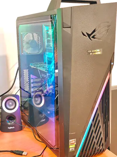 ASUS ROG Gaming Desktop Computer - Ryzen 7 3700x, Nvidia RTX 2070 Super, 16GB RAM, 4TB storage, Wind...