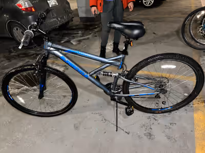 Supercycle Mountain bike. Recently replaced tires and chain. Works well but is too small for us. Als...