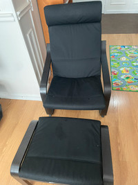 IKEA - Poang Armchair and footstool