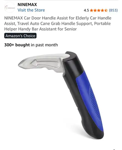 New open-box NINEMAX car door handle assist * Universal Fit * No Installation required * Portable Si...
