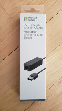 NEW IN BOX MICROSOFT SURFACE USB 3.0 GIGABIT ETHERNET ADAPTOR