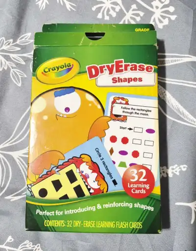 Crayola dry erase shapes kit with 32 learning cards!, View more