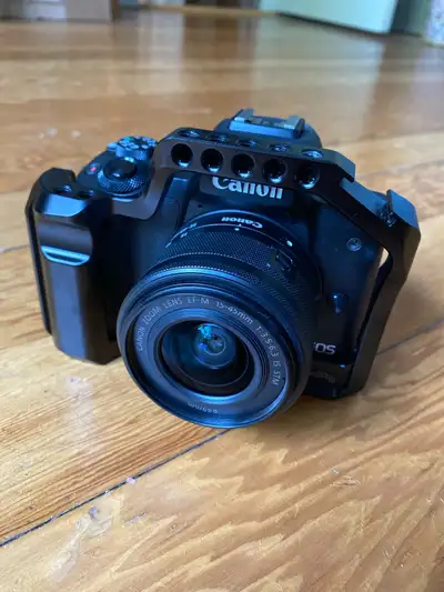 Canon M50 with Speedbooster + SmallRig Cage + Adapter, View more