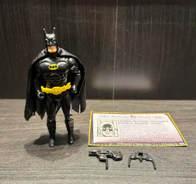 Batman 1989 action figure. Square head version. Toy Biz. Very good condition. Belt function works we...