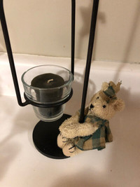 Baby & Children’s 13” candleholder with bear $10