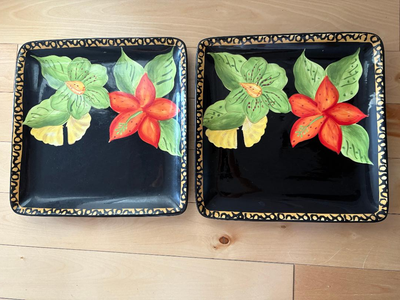 Two Big Plates 11" x 11", View more