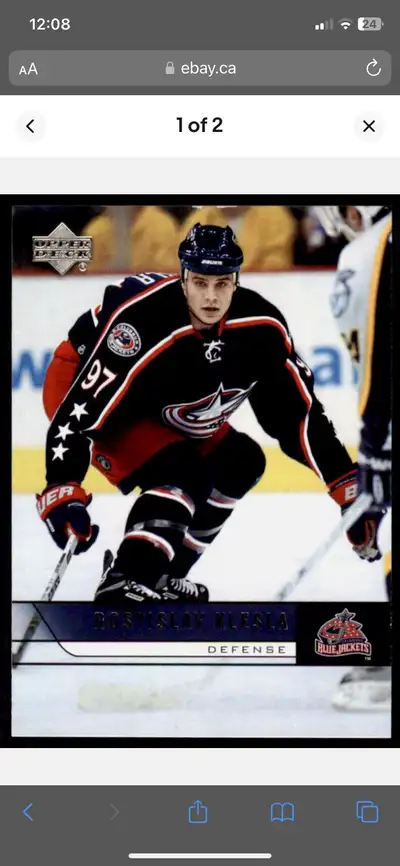 2006-07 Upper Deck Rostislav Klesla Columbus Blue Jackets #307, View more