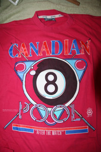 MOLSON CANADIAN T-SHIRT Pink Men's Med 8-BALL POOL Sportswear Co
