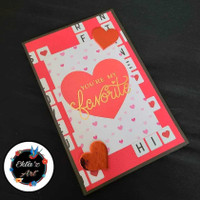 Valentine's Day card (Waterfall card)