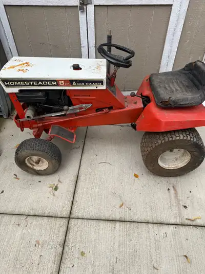 ALLIS CHALMERS 8HP HOMESTEADER GARDEN TRACTOR , View more