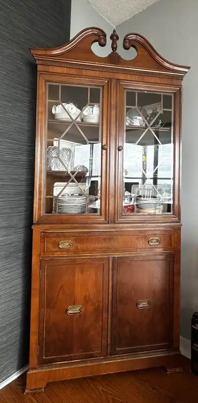 Antique Corner Cabinet, View more