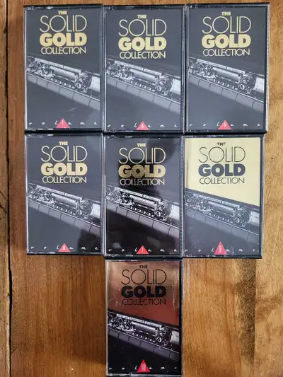 13 prerecorded cassettes from 1988 series Solid Gold Selling as a lot
