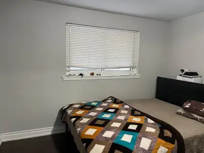 One room available for rent in a shared house. Room is furnished and 10 min walk from bramalea city...