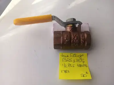 VANNE À BILLE EN LAITON BRS125G 1/2 600WOG 1/2PSI Versa Fittings, View more